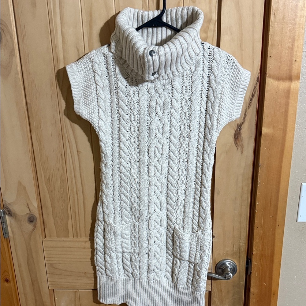 Ralph Lauren Cream Cable Knit Dress